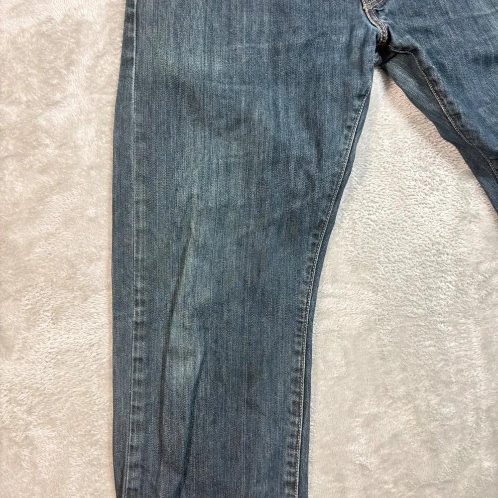 Levi's 514 Straight Fit Jeans Mens 36x32 Dark Wash Blue Denim